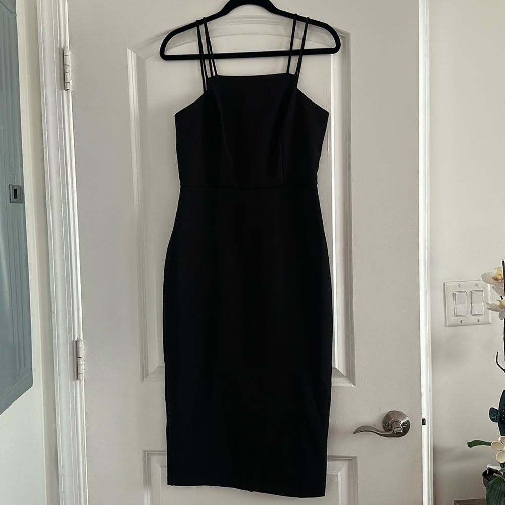 Express Black Midi Dress